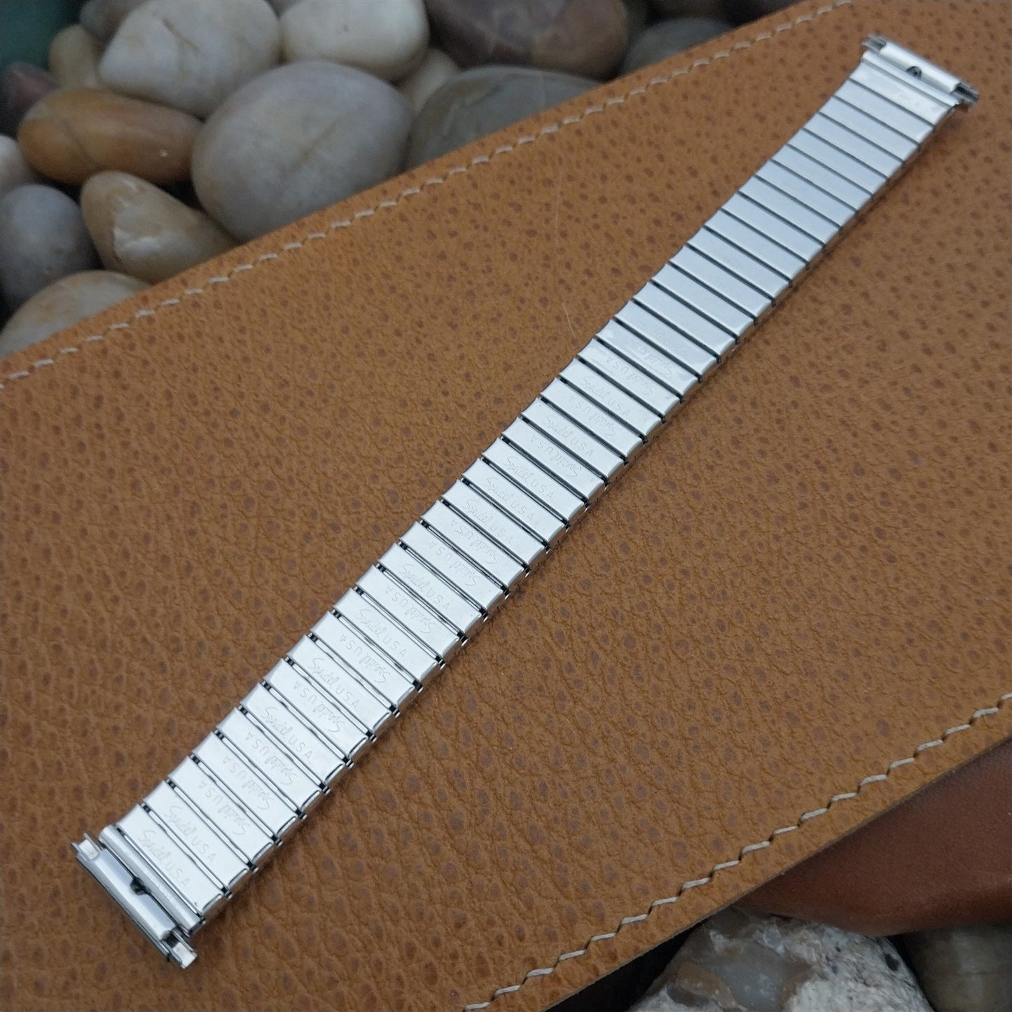 19mm 18mm 16mm 1970s White Gold rgp Speidel Elegante Unused Vintage Watch Band