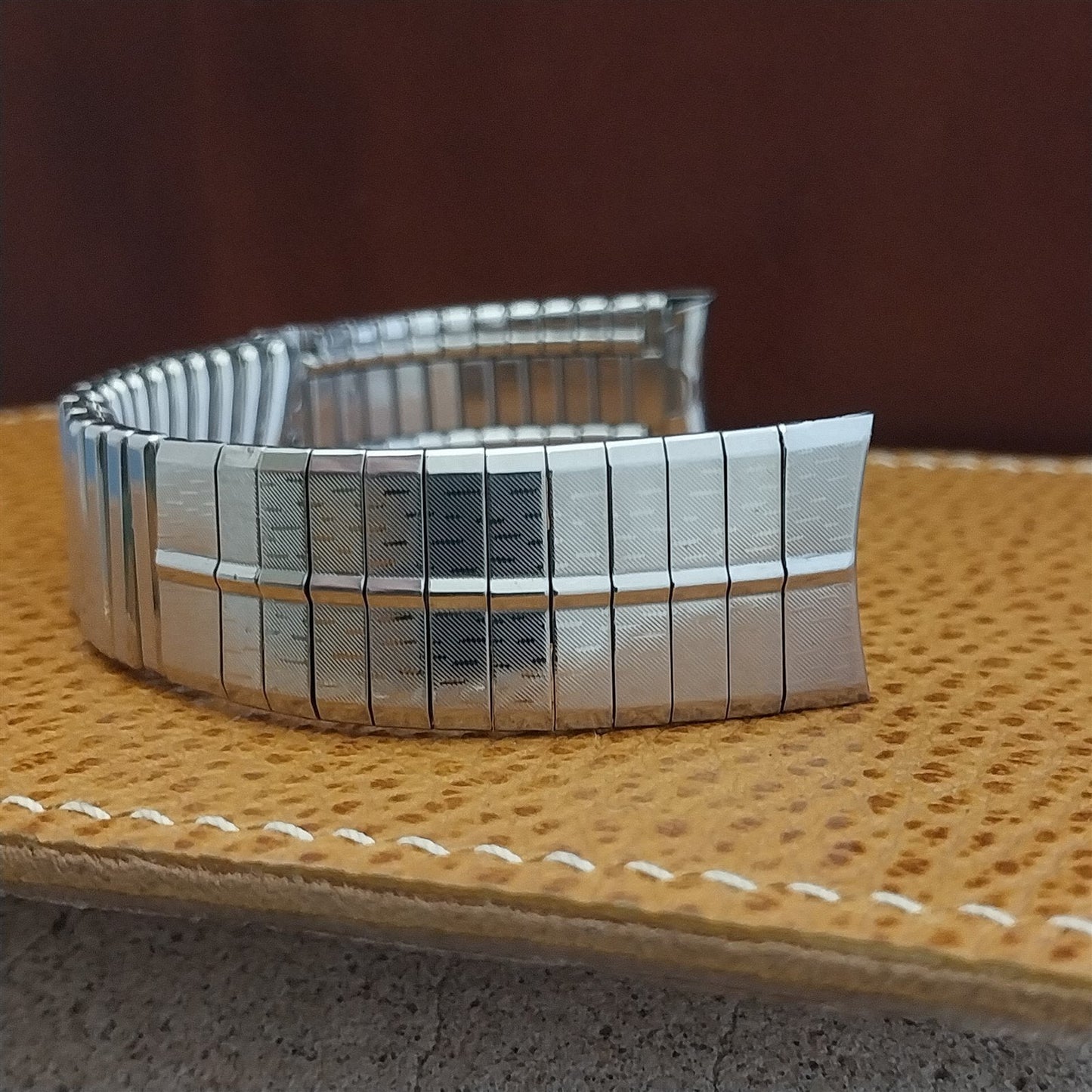 17.2mm Stainless Steel T77 Expansion nos Unused 1970s Vintage Watch Band