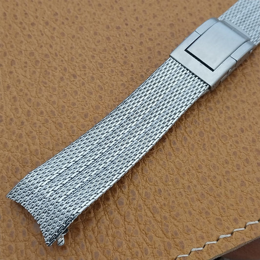 Stainless Steel Mesh 19mm Kreisler Stelux nos Unused 1960s Vintage Watch Band