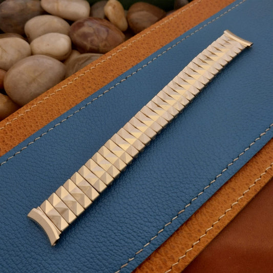 17.2mm 10k Gold-Filled Expansion Kreisler nos 1950s Unused Vintage Watch Band