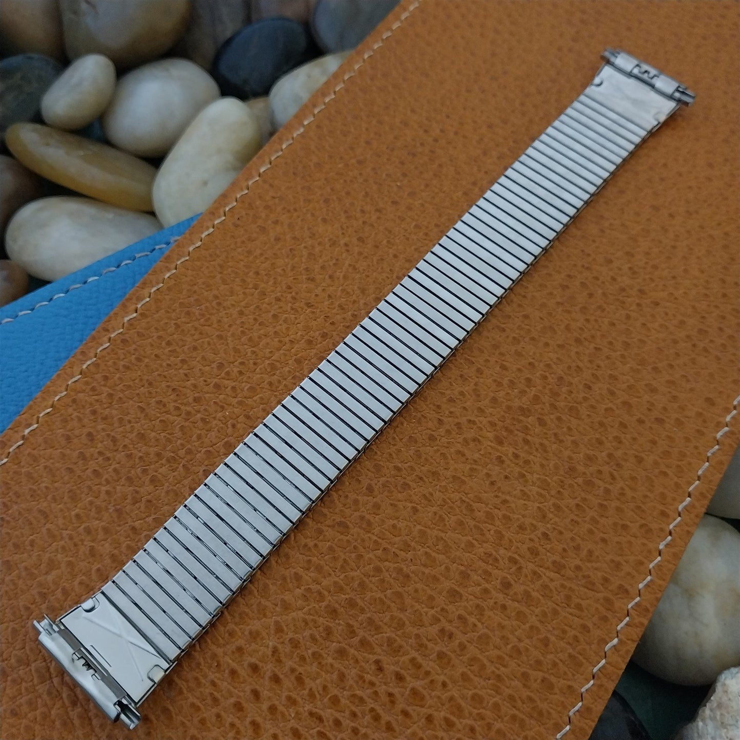 Speidel Stainless Steel nos Flared Thinline Vintage Watch Band Speidel 18mm-22mm