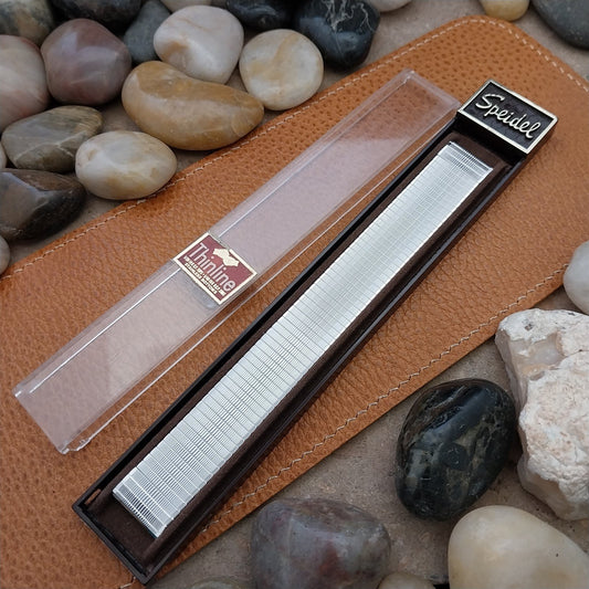 10K White Gold-Filled Speidel Thinline Classic Unused 17.2mm Vintage Watch Band