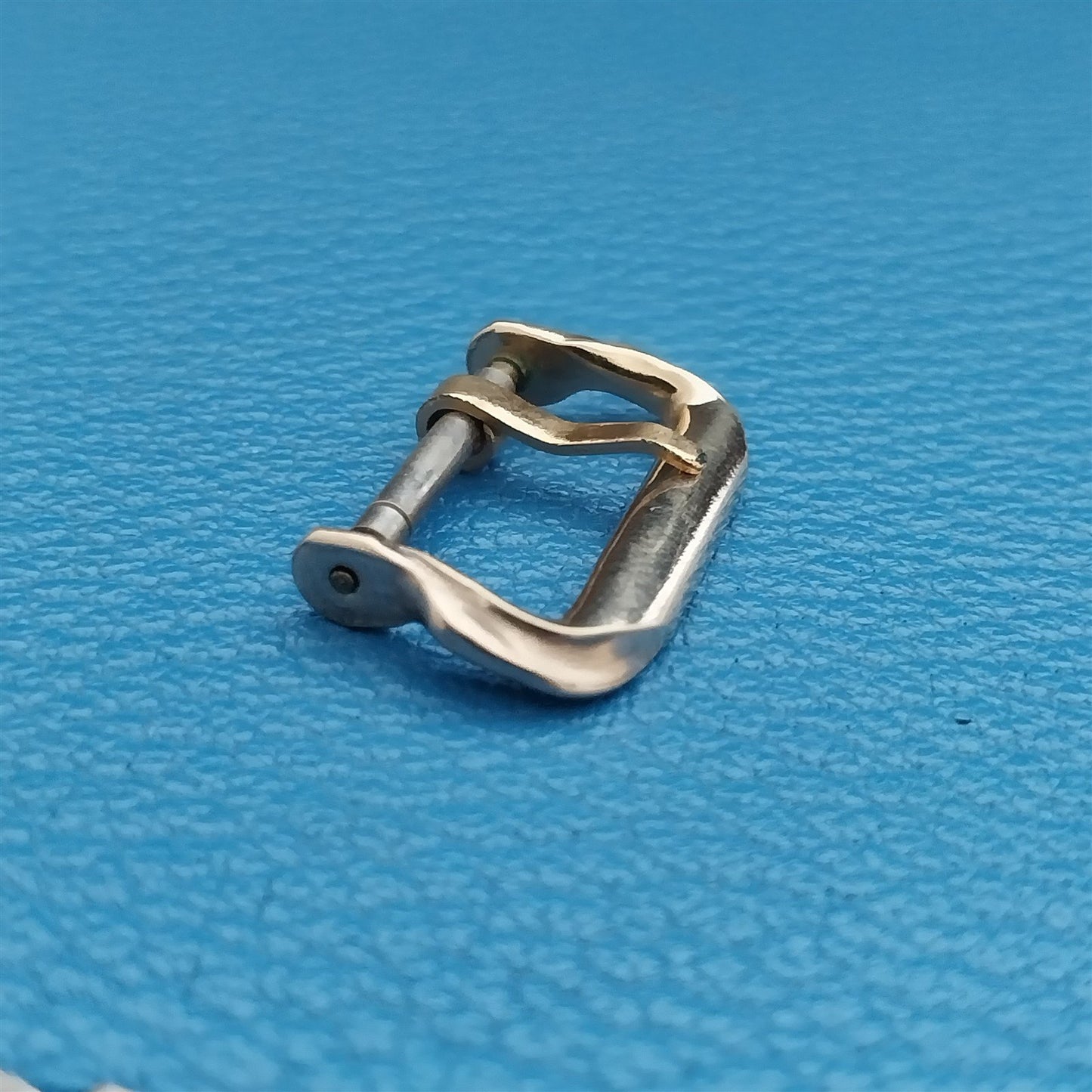 5/8" 16mm Stylized Deco Gold-Tone Unused 1950s Vintage Watch Band Buckle