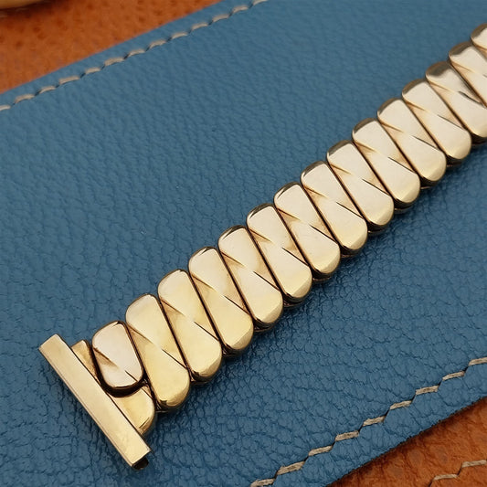 1940s Marvel 12k Yellow Gold Filled Expansion Short Unused Vintage Watch Band