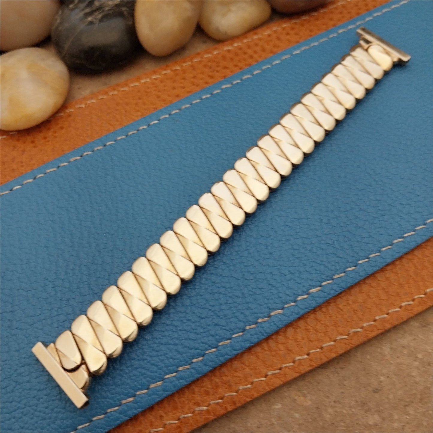 1940s Marvel 12k Yellow Gold Filled Expansion Short Unused Vintage Watch Band