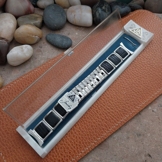 19mm 18mm Stainless Steel & Lizard JB Champion Unused 1950s Vintage Watch Band