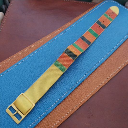 18mm John Weitz Nylon Classic Single Pass Unused 1990s Vintage Watch Strap
