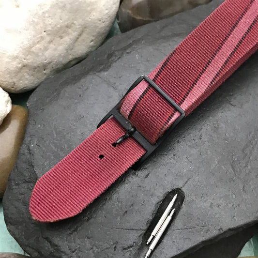 John Weitz 1-Piece Slip-Through Nylon nos Unused 1990s Vintage Watch Band