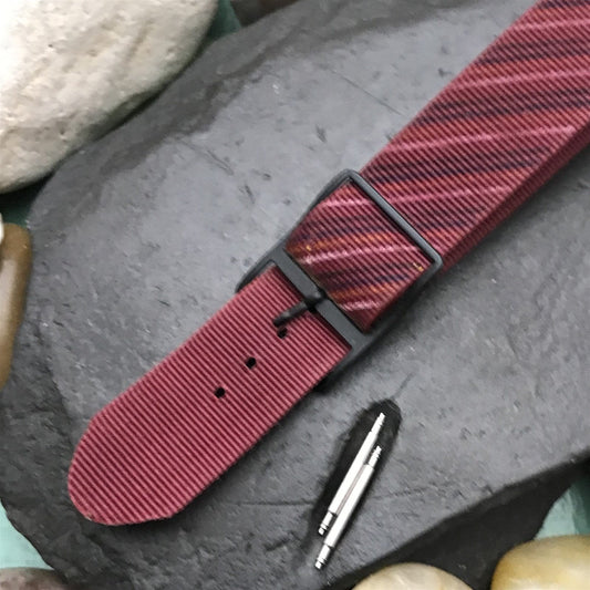 John Weitz 1-Piece Slip-Through Nylon Classic Unused 1990s Vintage Watch Band