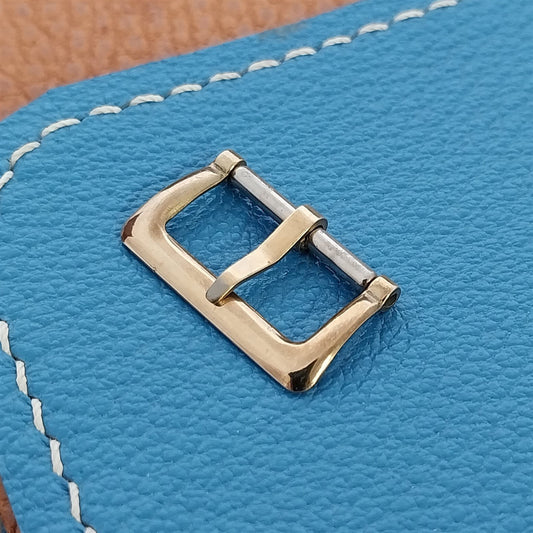 1930s-1940s 16mm Stamped Yellow Gold-Tone 5/8" nos Vintage Watch Band Buckle