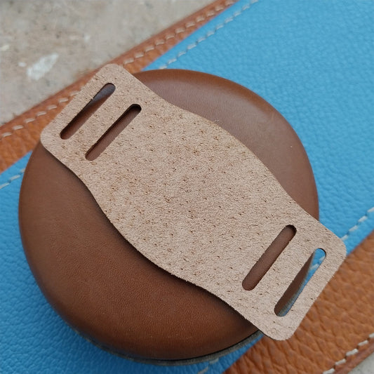 16mm Vintage Style Veg-Tanned Pigskin Bund Pad for Watch Strap