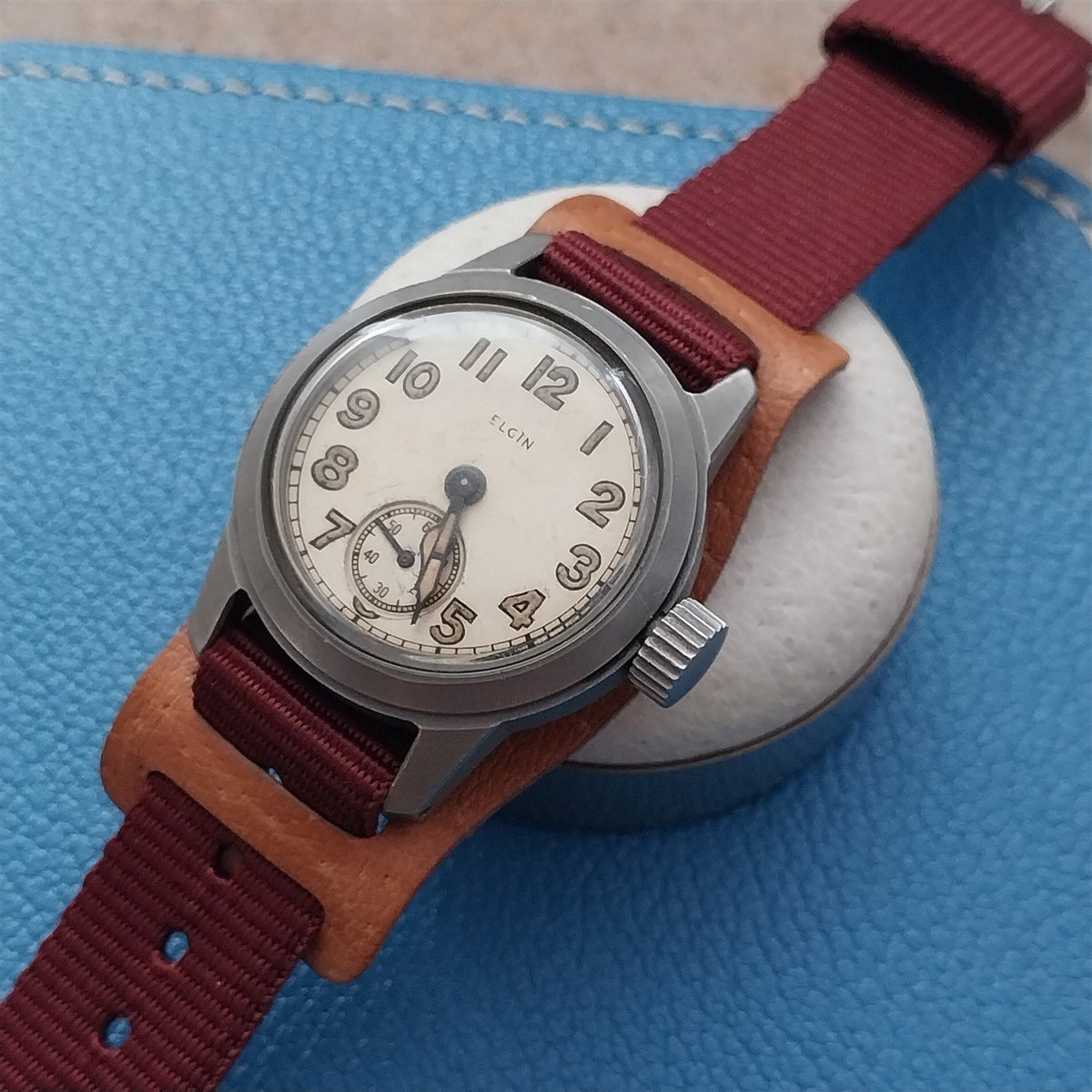 14mm 15mm 16mm Watch Strap Bund Pad Vintage Style Veg-Tan Pigskin