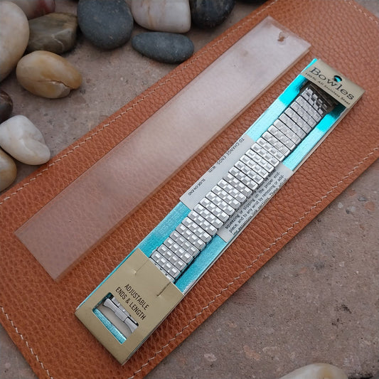 16mm 18mm 19mm Stainless Steel Expansion Baldwin nos 1960s Vintage Watch Band