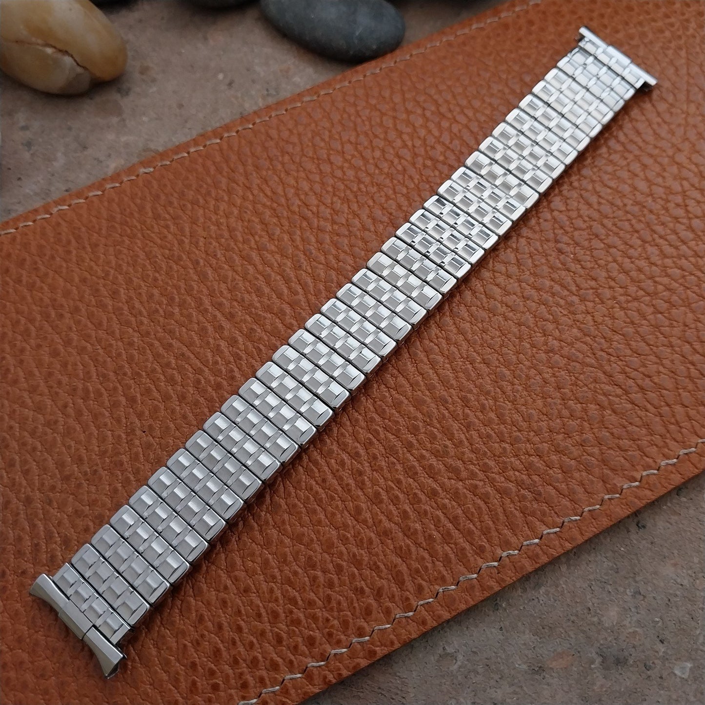 16mm 18mm 19mm Stainless Steel Expansion Baldwin nos 1960s Vintage Watch Band