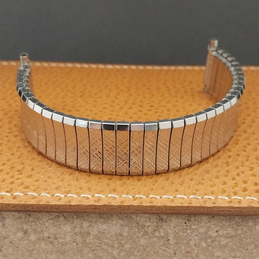 19mm 20mm 22mm Stainless Steel Wide Expansion Unused nos Vintage Watch Band