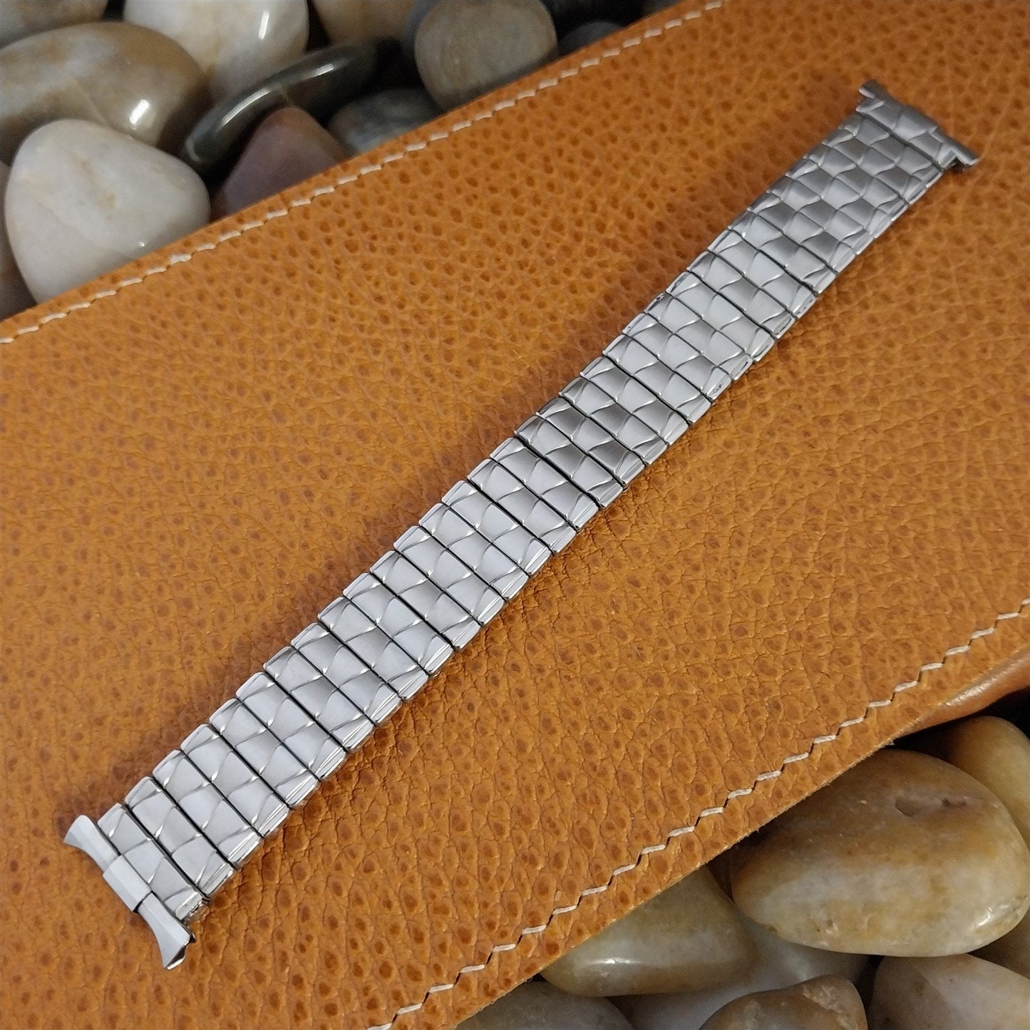 16mm 18mm 19mm Baldwin Stainless Steel Expansion Unused 1960s Vintage Watch Band