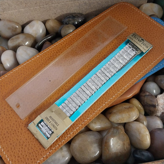 16mm 18mm 19mm Baldwin Stainless Steel Expansion Unused 1960s Vintage Watch Band