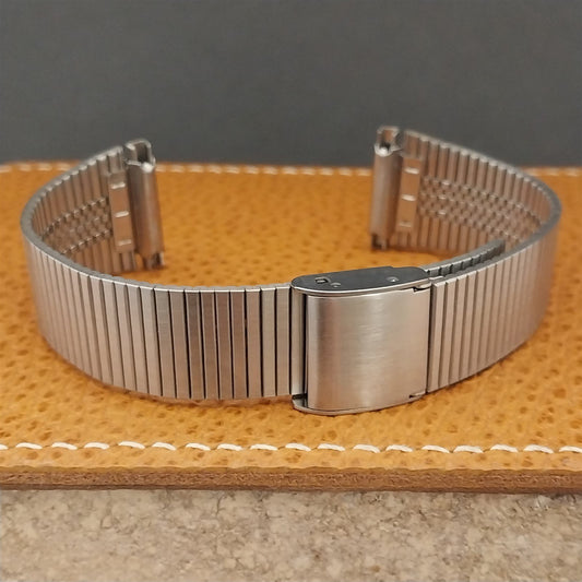 Vintage Stainless Steel 16mm 17mm 18mm 20mm Unused Classic NOS 1970s Watch Band