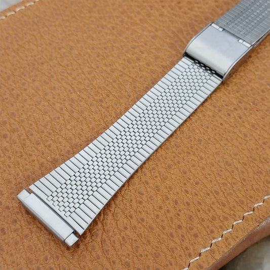 Vintage Stainless Steel 16mm 17mm 18mm 20mm NOS Unused Classic 1970s Watch Band
