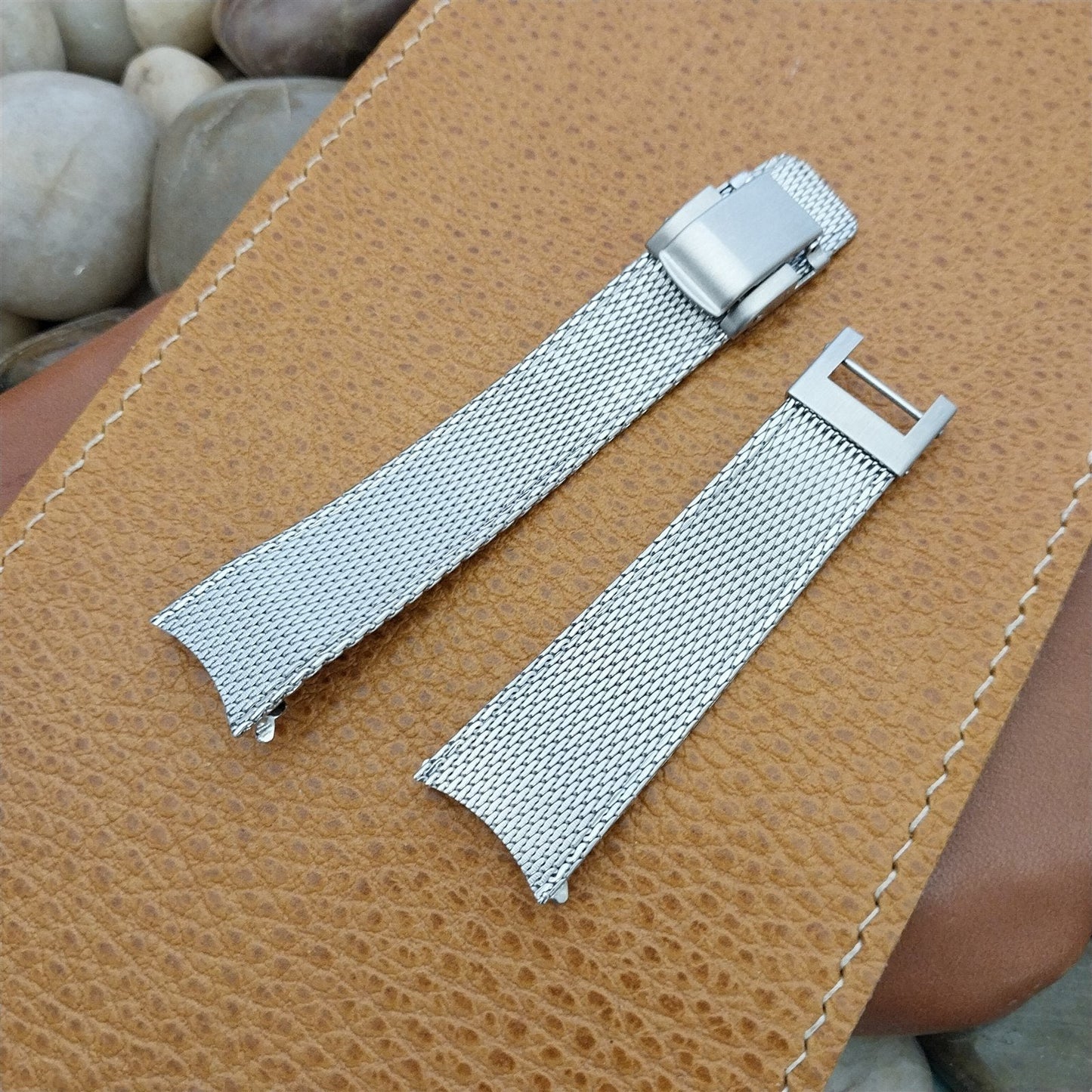 19mm Stainless Steel Mesh Kreisler Stelux 1960s Unused Vintage Watch Band
