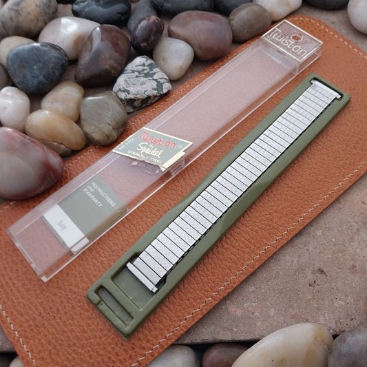 19mm 18mm 16mm Speidel Stainless Steel 70s Twistoflex Unused Vintage Watch Band