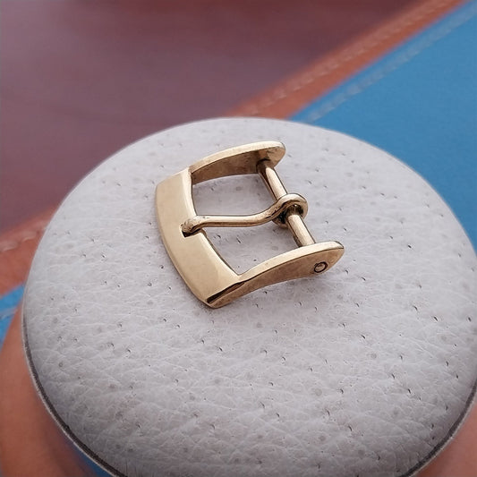 Classic 14mm Yellow Gold-Tone Unused nos Vintage Watch Strap Buckle