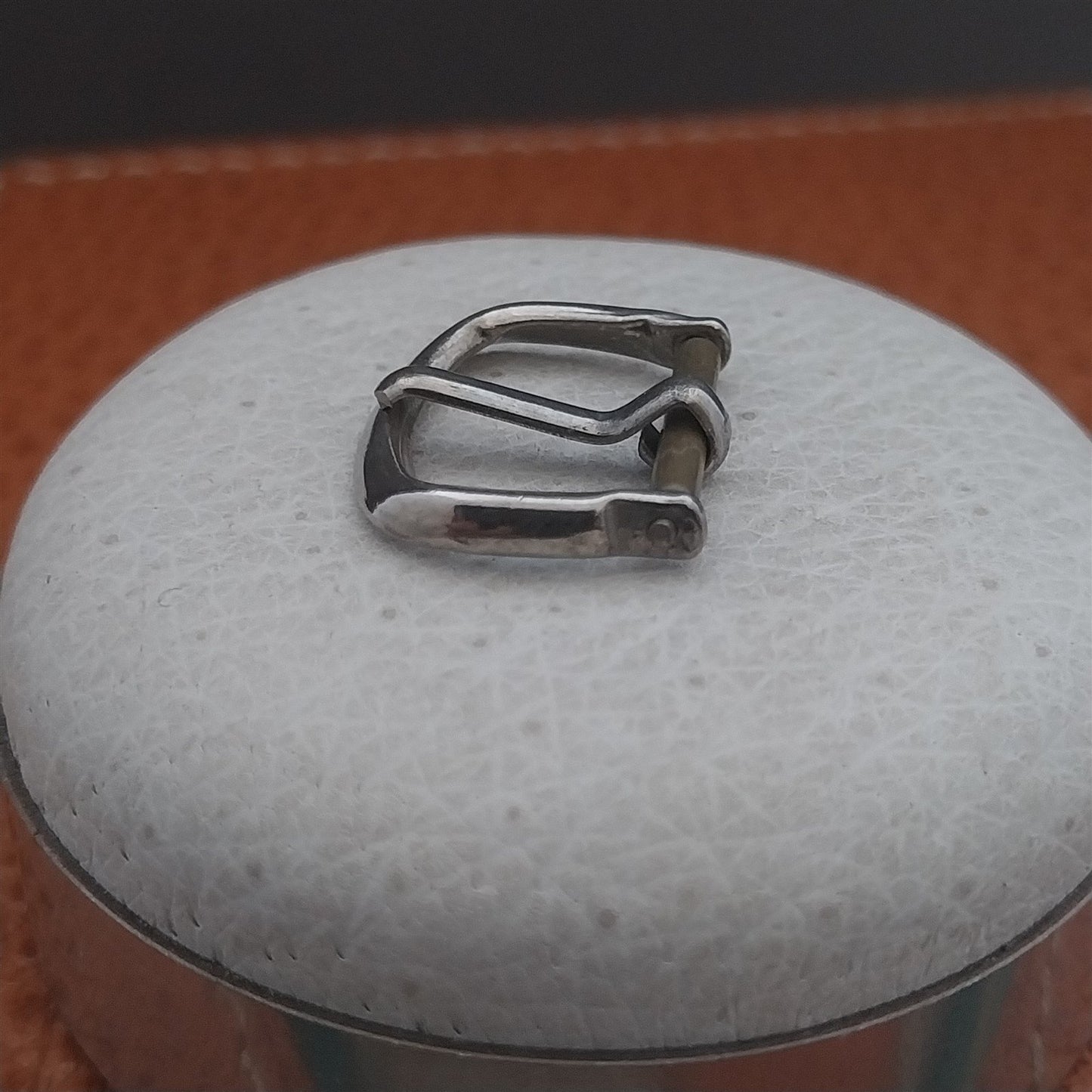 Vintage 13mm Silver-Tone Nickel-Plated nos Unused 1940s-1950s Watch Band Buckle
