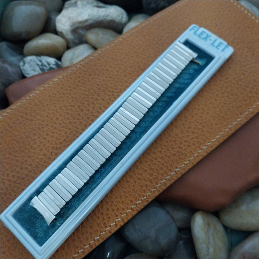 1960 Flex-Let Coronado Stainless Steel Expansion 17mm unused Vintage Watch Band