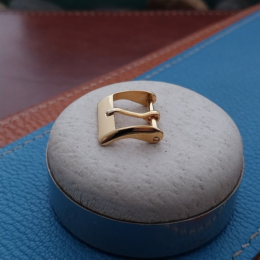 Vintage 14mm Yellow Gold-Tone Unused NOS Watch Strap Buckle