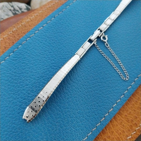 10k White Gold-Filled Single-Lug JB Champion Ladies Unused Vintage Watch Band