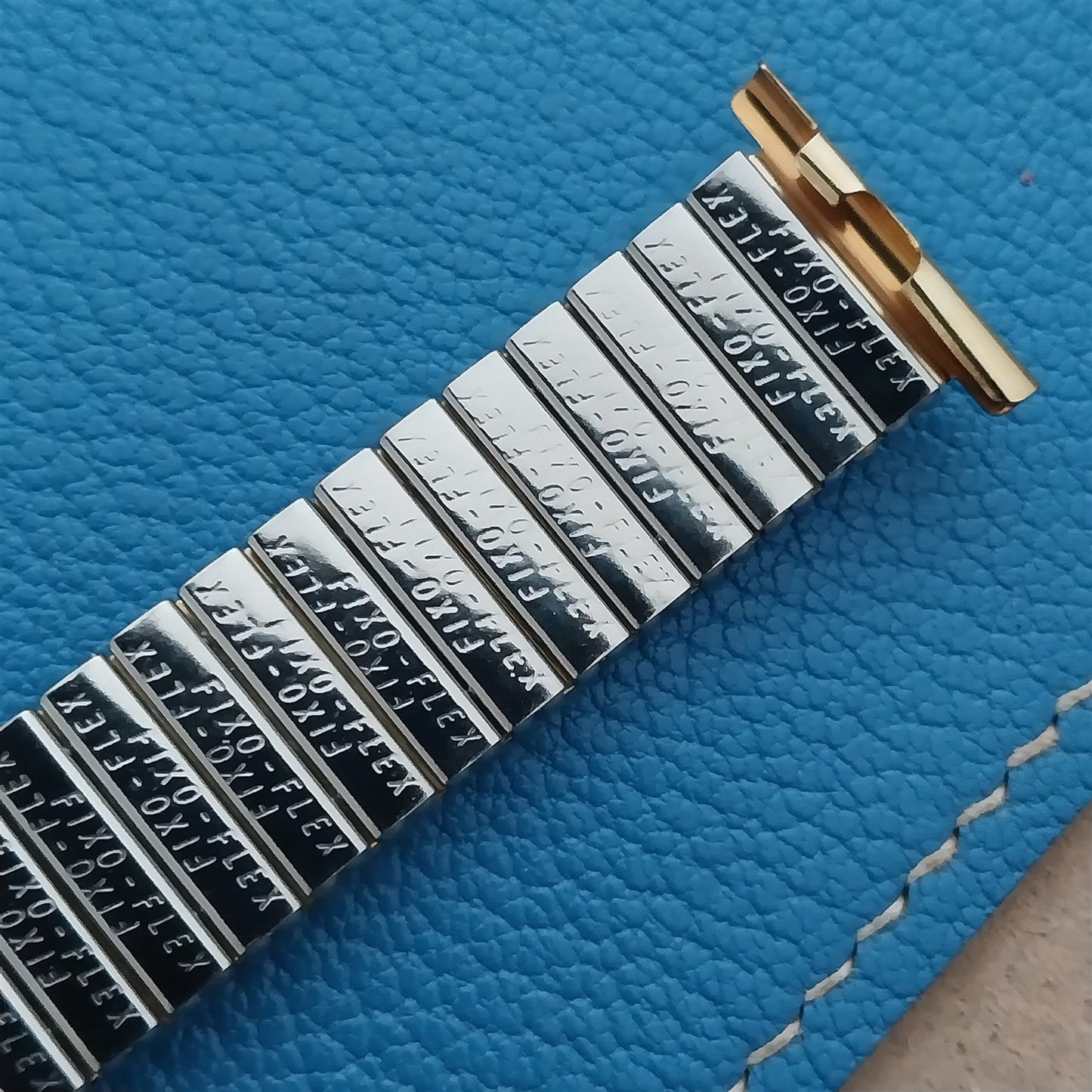 Yellow Gold Tone Rowi Fixo-Flex Classic Stretch Unused nos Vintage Watch Band