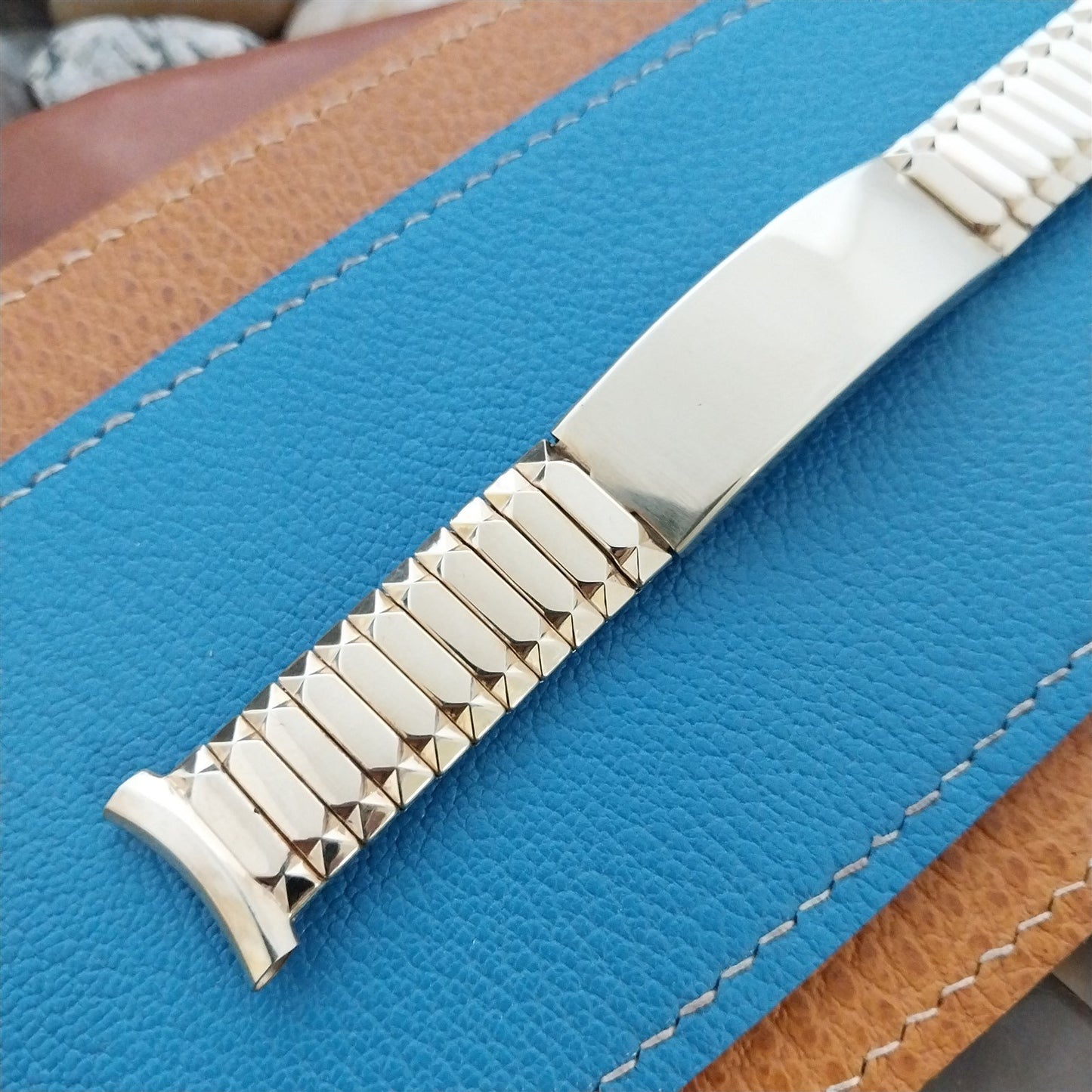 1953 10k Yellow Gold Filled Photo Keepsake Speidel nos Vintage Watch Band