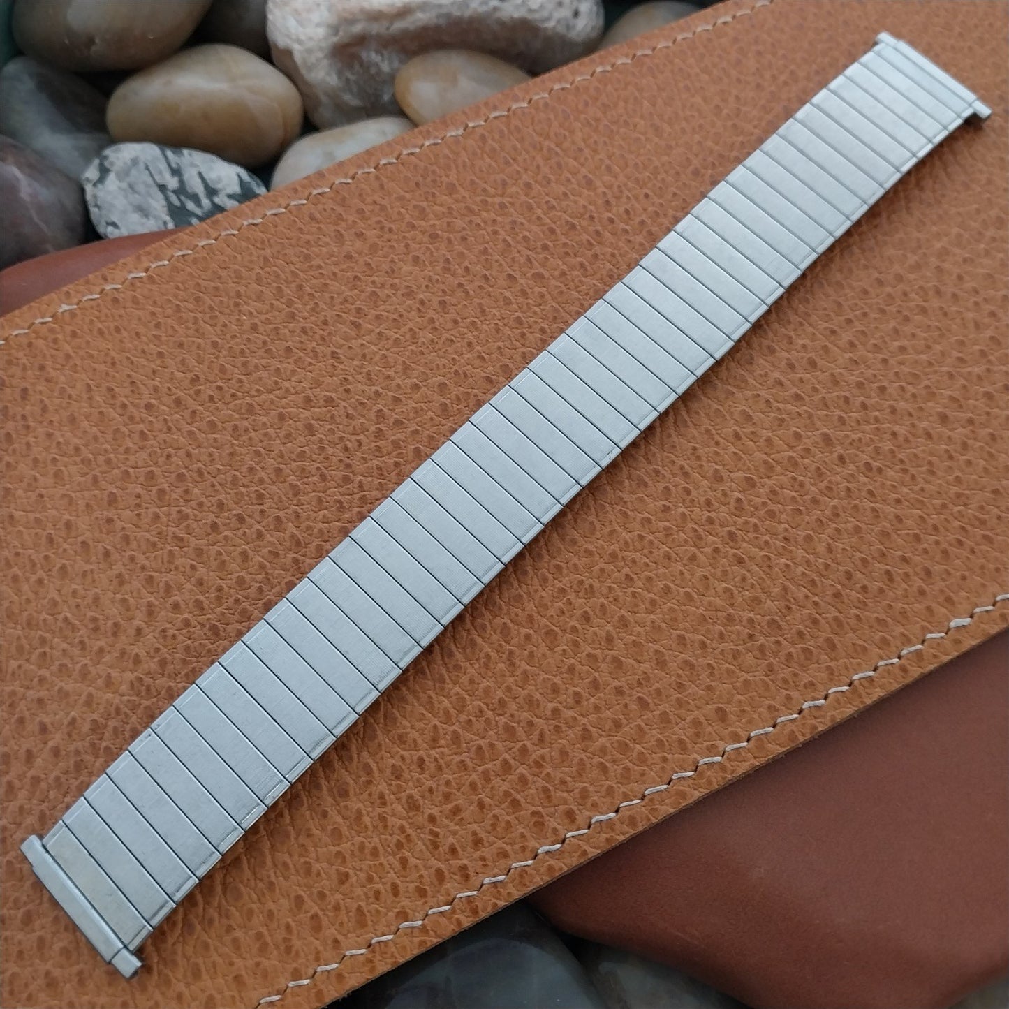 22mm 20mm Speidel Wide Stainless X-Long Expansion Unused nos Vintage Watch Band