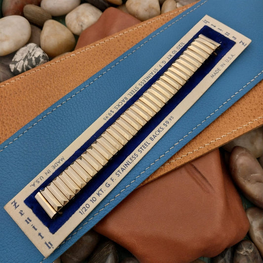 5/8" Zenith 10k Gold-Filled Expansion nos unused 1950s Vintage Watch Band