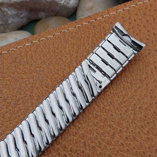 17mm 1960s Vintage Craftex Canada Stainless Steel Classic Stretch NOS Watch Band