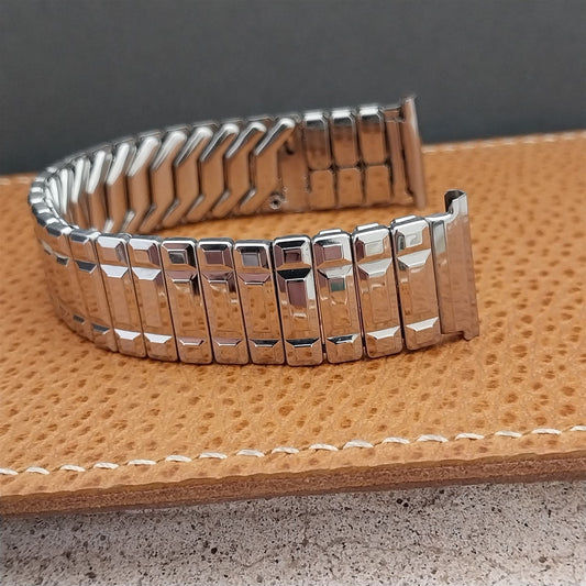 1950s Burtona USA Stainless Steel Stretch 19mm 18mm Unused Vintage Watch Band
