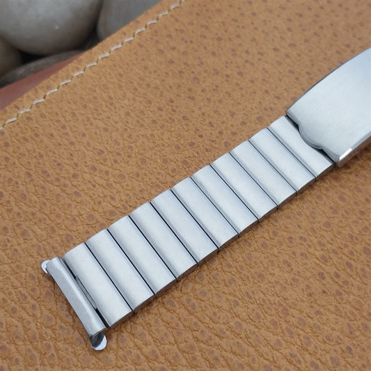 17.2mm Stainless Steel Bar-Link nos Unused Classic 1970s Vintage Watch Band