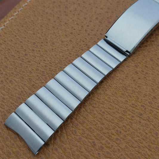 20mm Stainless Steel Bar Link Kreisler Stelux nos Unused Vintage Watch Band