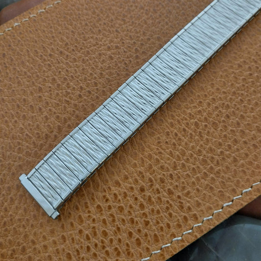 18mm 19mm Speidel Valencia Stainless Steel Unused nos 1970s Vintage Watch Band