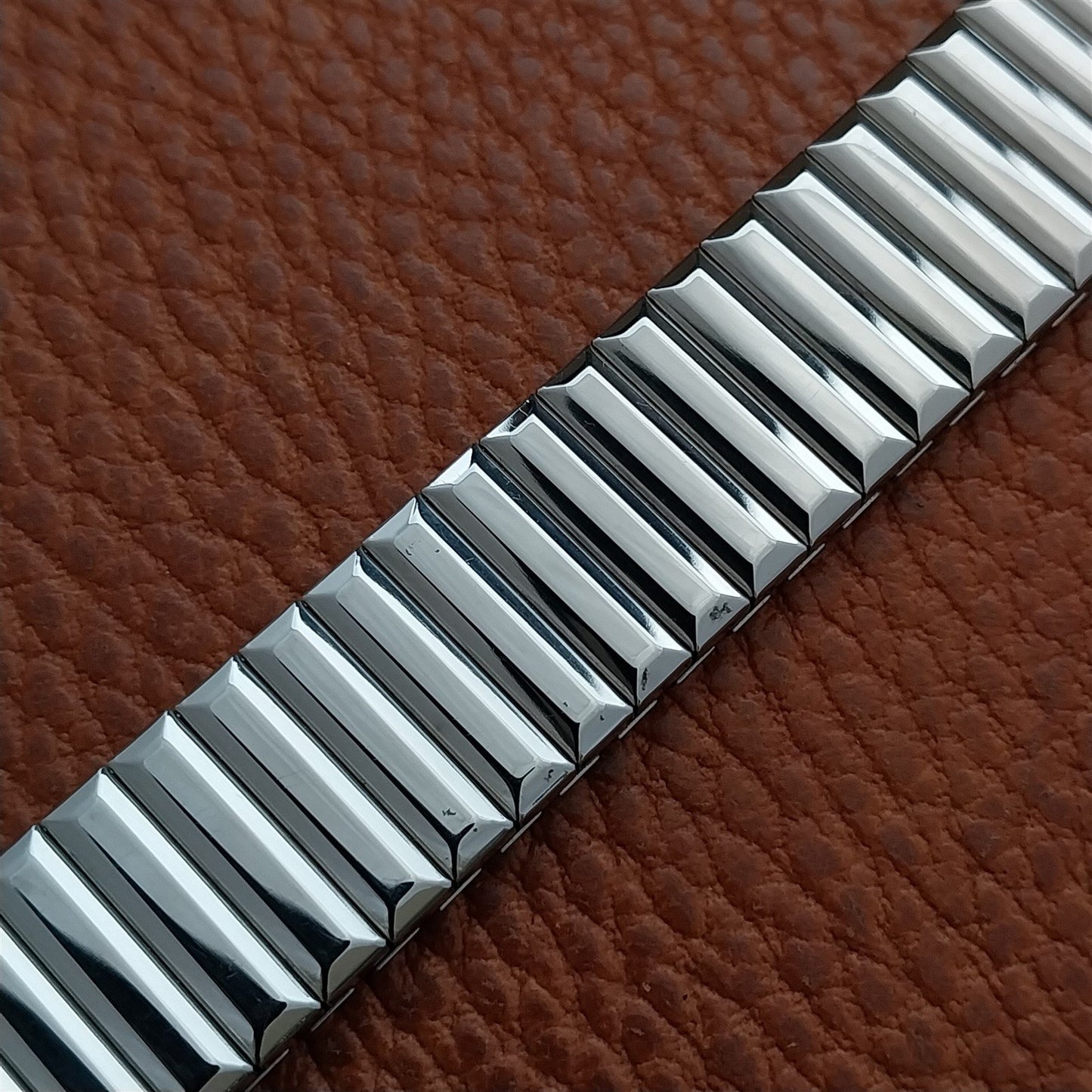 1970s Speidel Fullback Stainless Steel 16mm 18mm 19mm nos Vintage Watch Band