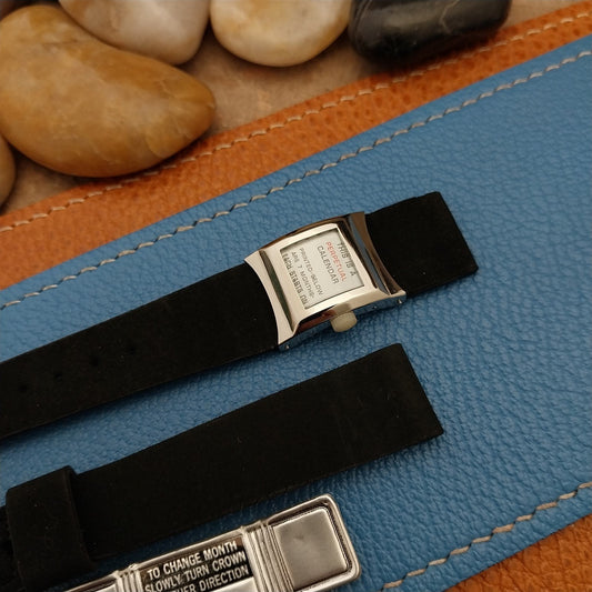 16mm Corfam JB Champion Perpetual Calendar nos unused 1970s Vintage Watch Band