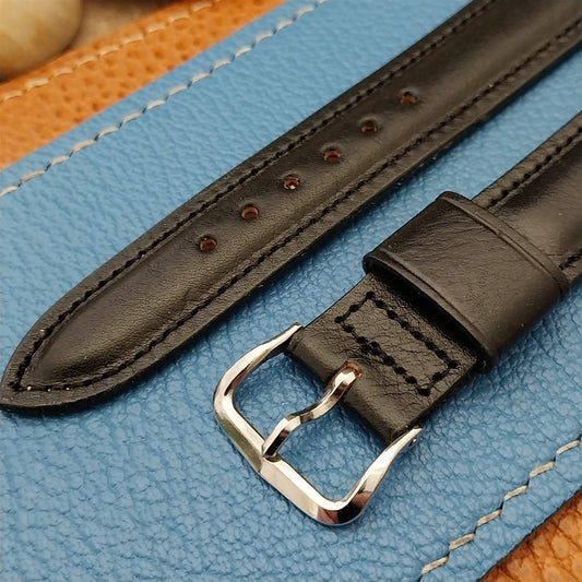 Vintage 5/8" Kreisler Black Calfskin nos unused Classic 1960s Watch Band