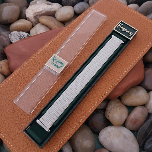 18mm 19mm Speidel Kingsway Stainless Steel nos unused 1970s Vintage Watch Band