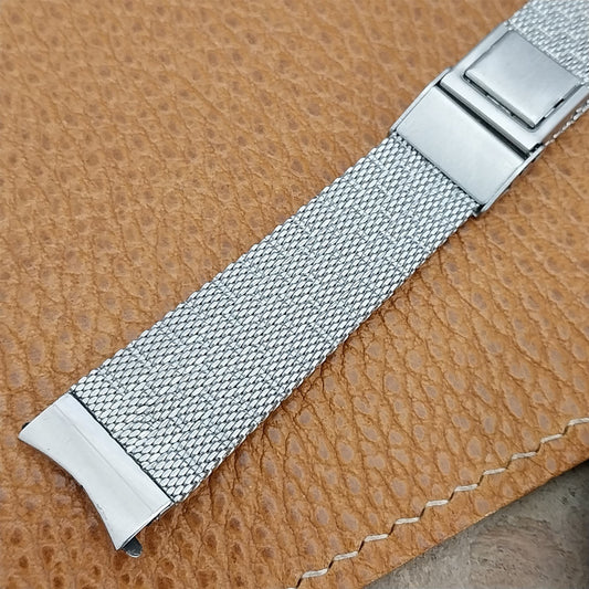 17.2mm Stainless Steel Mesh JB Champion nos 1960s Unused Vintage Watch Band