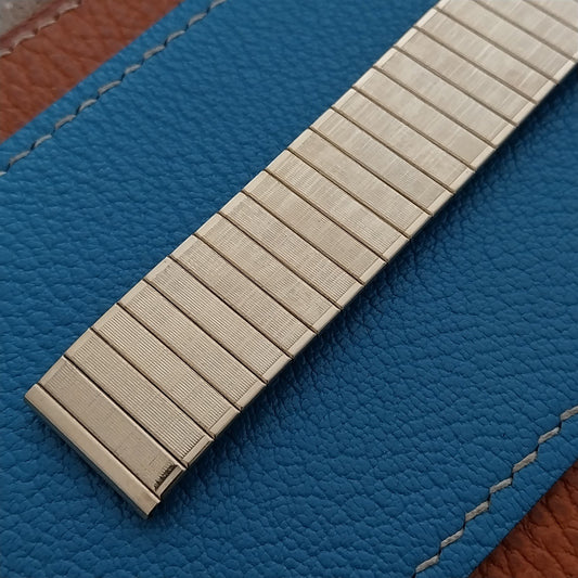 19mm Speidel Yellow Gold-Tone Wide Unused nos 1970s Vintage Watch Band