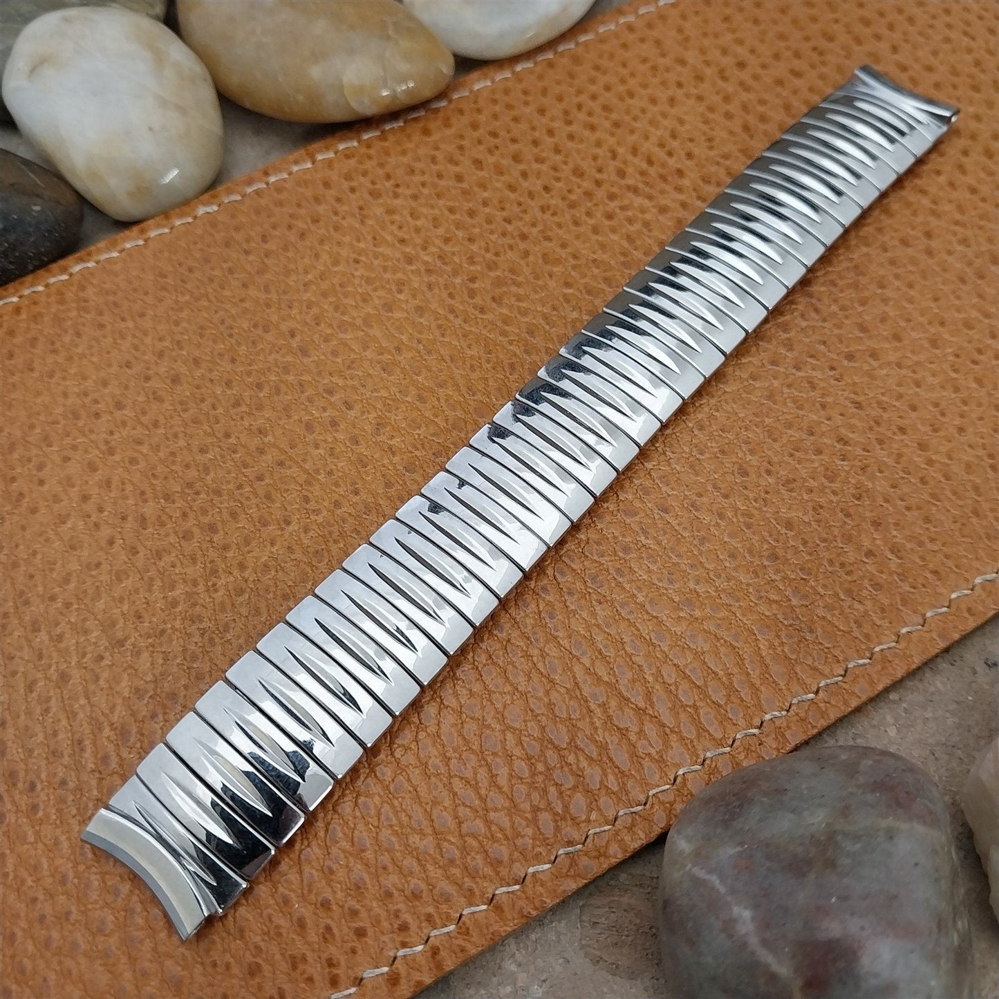 Flex-Let USA 5/8" Stainless Steel Thin Man Deluxe 1957 Unused Vintage Watch Band