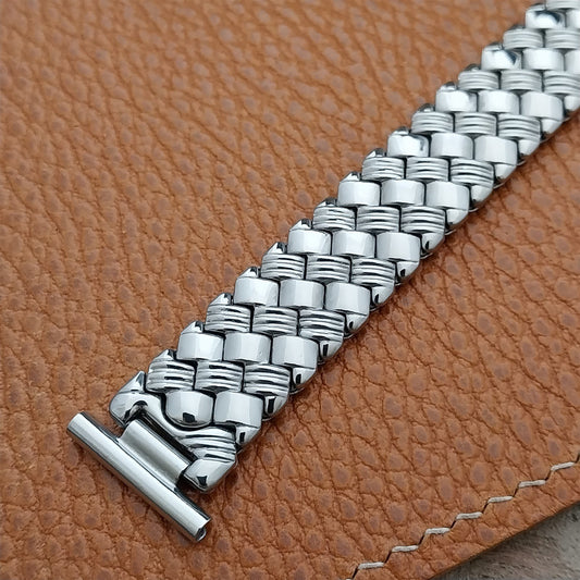 19mm 18mm 16mm JSFK Japan 18-8 Stainless Steel Stretch Unused Vintage Watch Band