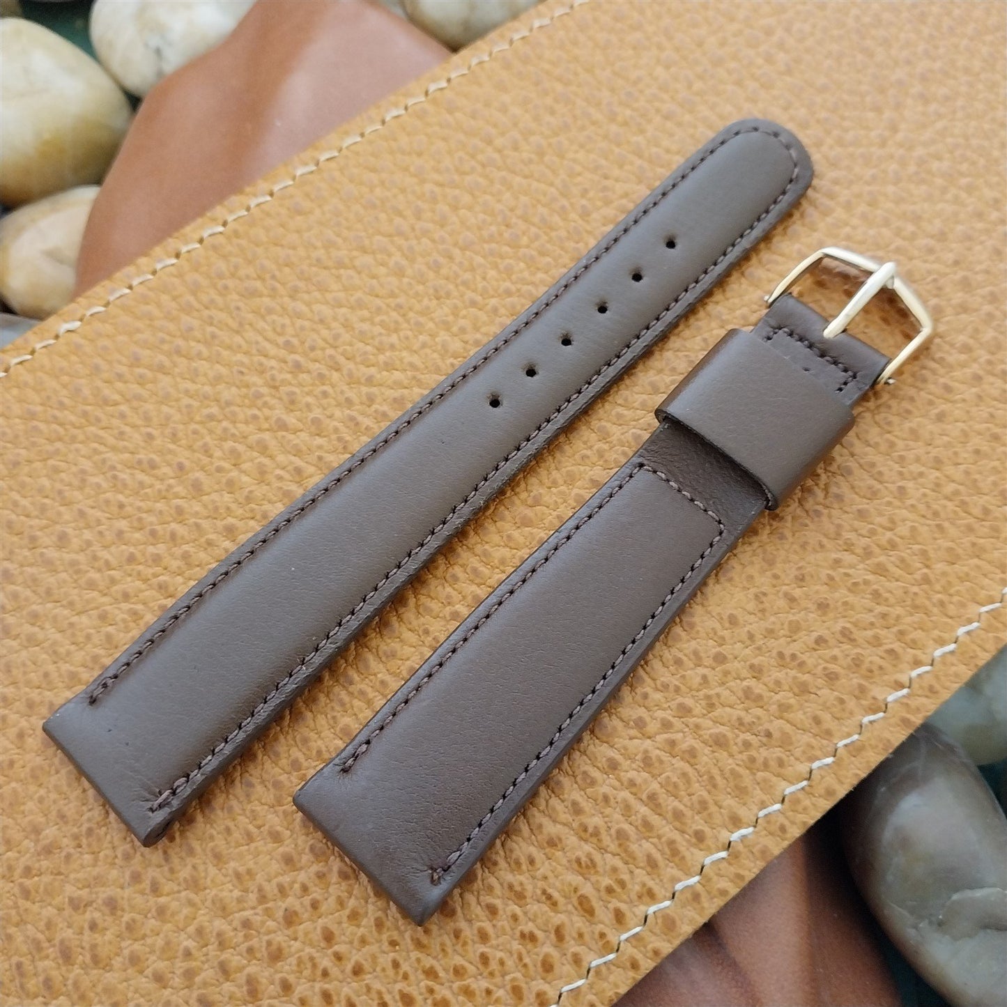 19mm JB Champion Padded Long Scandia Calf nos 1960s Unused Vintage Watch Strap