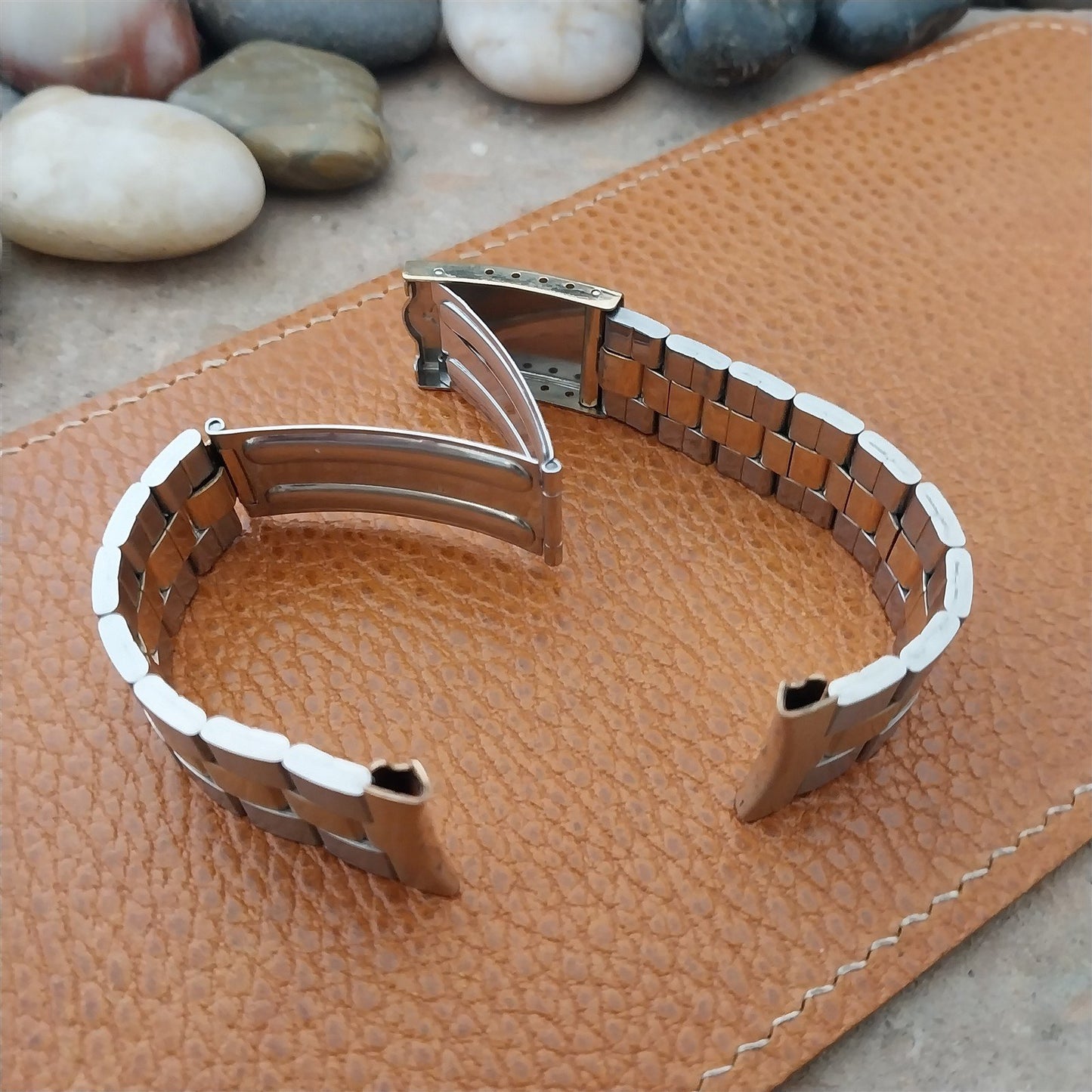 20mm 19mm 18mm Elgin Stainless Steel & Gold-Filled nos Unused Vintage Watch Band