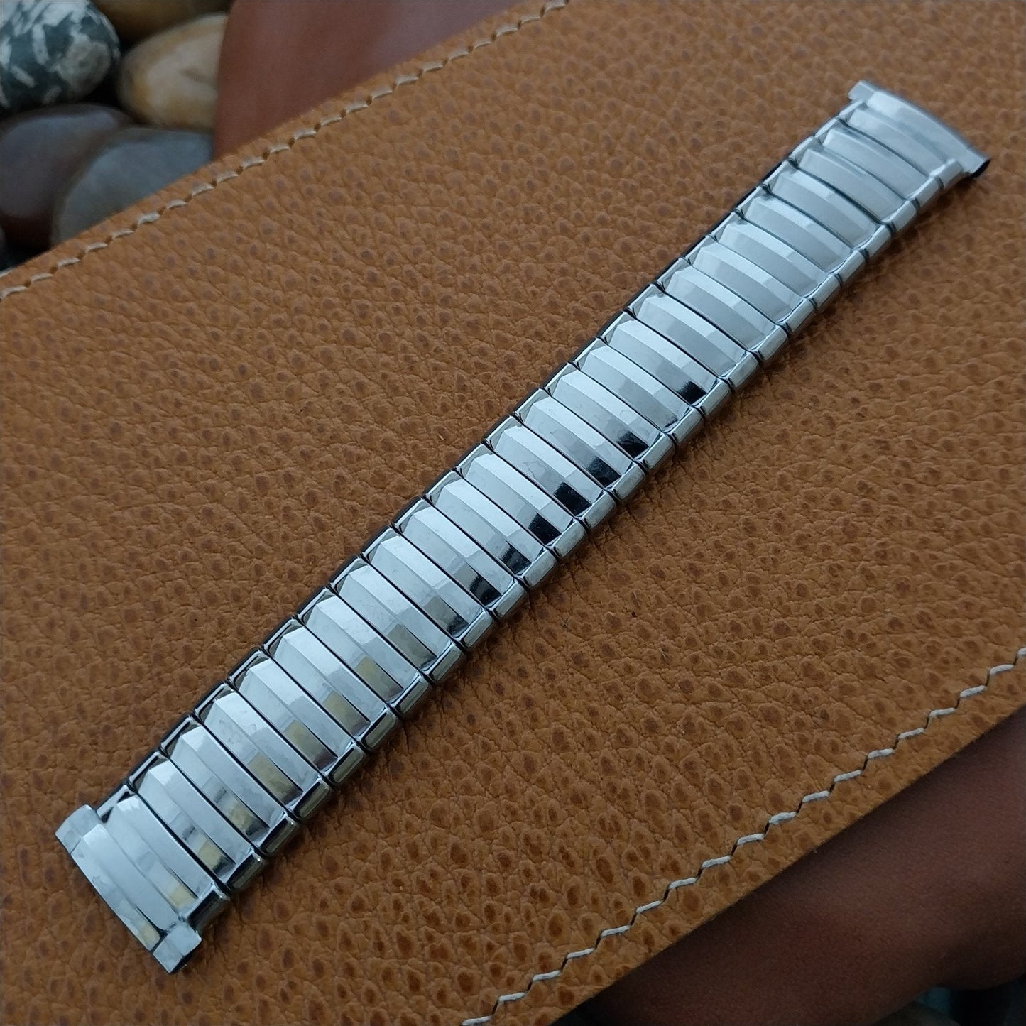1950s 19mm 18mm JB Champion Edgewood Stainless Steel Unused Vintage Watch Band